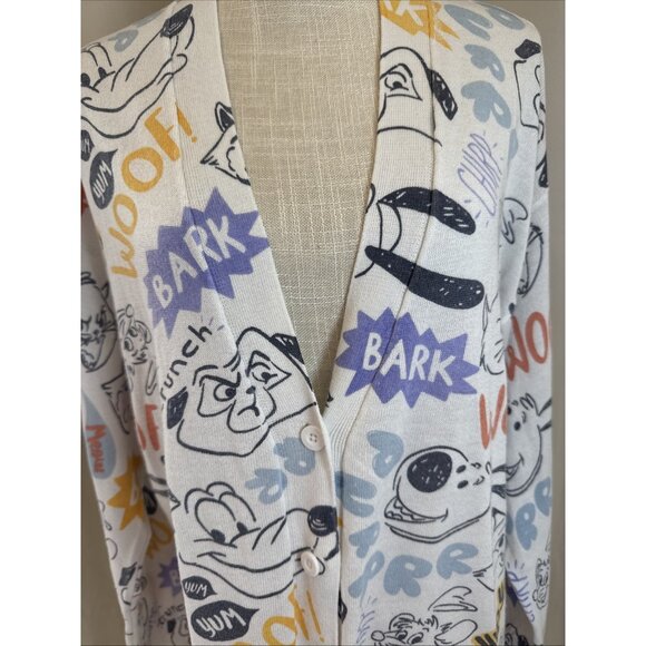 Disney Womens Cardigan With 101 Dalmatians Sleeve Button-Down  Size M - Picture 2 of 15
